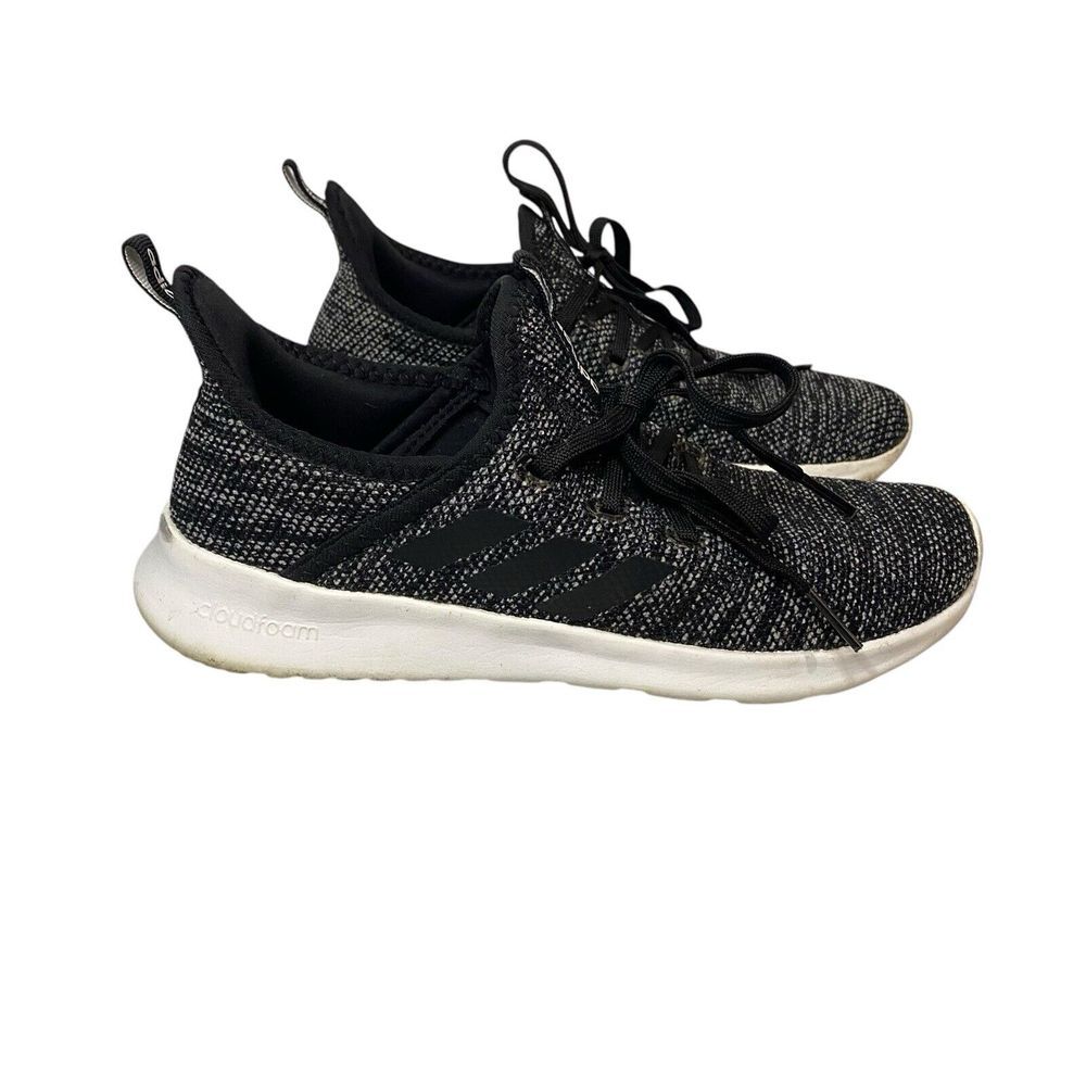 Adidas Cloudfoam Pure Running Shoes Black DB0694 Low Top Lace Up Women's 6.5